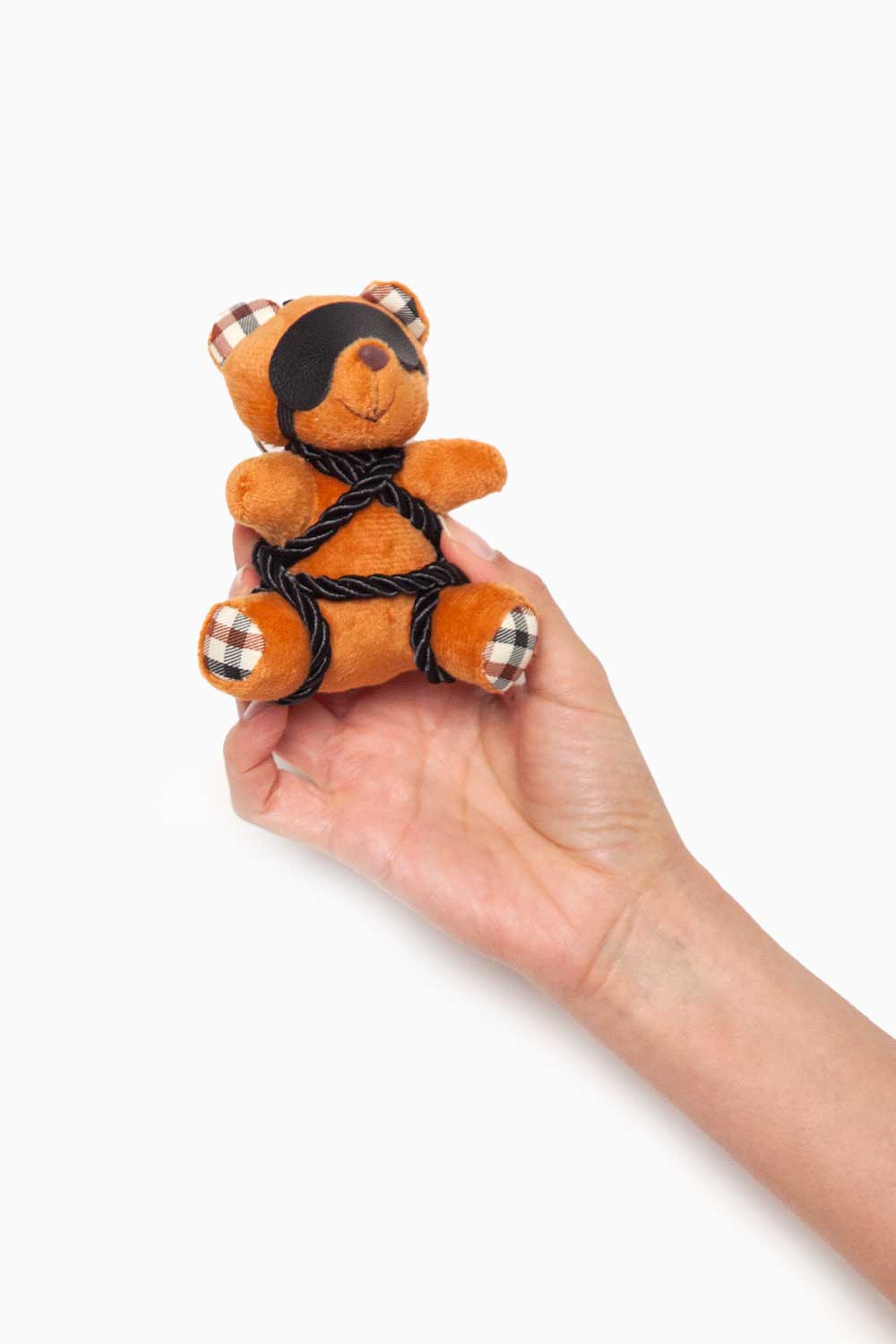 OSITO SHIBARI Plush Keychain - Cute Teddy Bear Keyring for Backpacks, Bags & Gifts - Soft Stuffed Animal Key Holder for Kids & Adults (Perfect for Everyday Use, Travel & School Accessories)