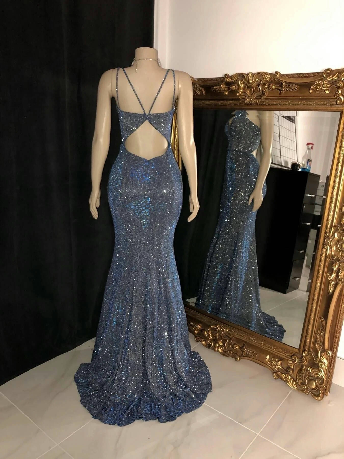 Elegant Mermaid V-Neck Prom Dress J6774 - Formal Evening Gown for Homecoming, Wedding, and Special Occasions