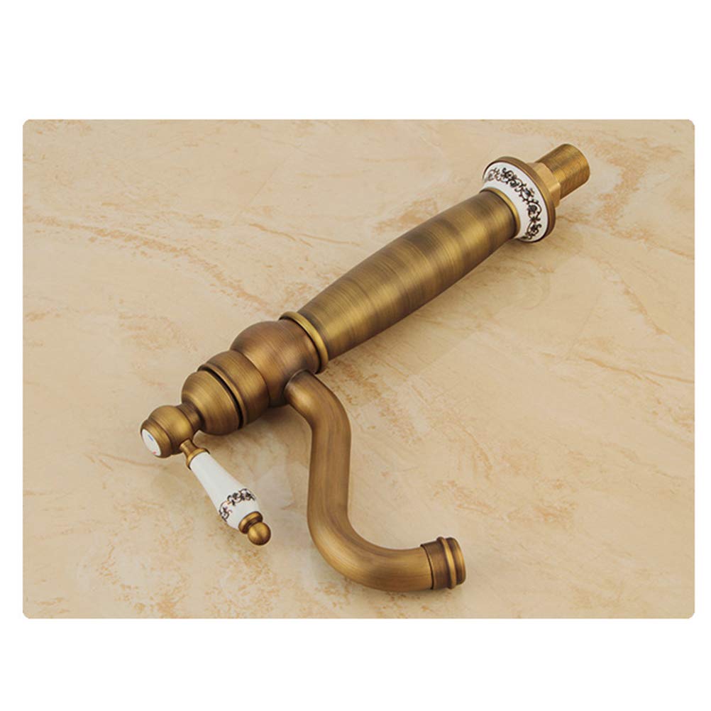 Premium Brass Kitchen Sink Faucet - Modern Pull-Down Sprayer with High Arc Spout, Oil-Rubbed Bronze Finish for Farmhouse & Contemporary Kitchens - Perfect for Cooking, Washing Dishes & Food Prep