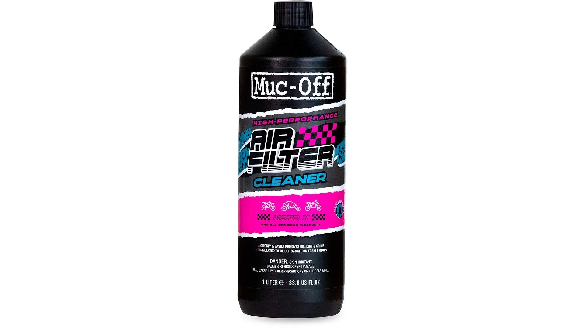 Muc Off Air Filter Cleaner - High-Performance Motorcycle & Dirt Bike Air Filter Cleaner for Optimal Engine Protection | Ideal for Off-Road, Racing & Daily Riding