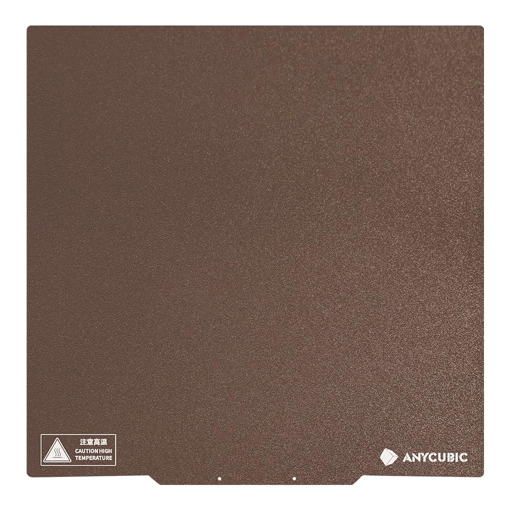 Anycubic PEI Spring Steel Magnetic Build Plate - High Adhesion, Easy Model Removal - Compatible with Anycubic Kobra 2 Max 3D Printer - 18.72 x 18.68 x 1.1 Inches - Perfect for Smooth Printing & Quick Cooling