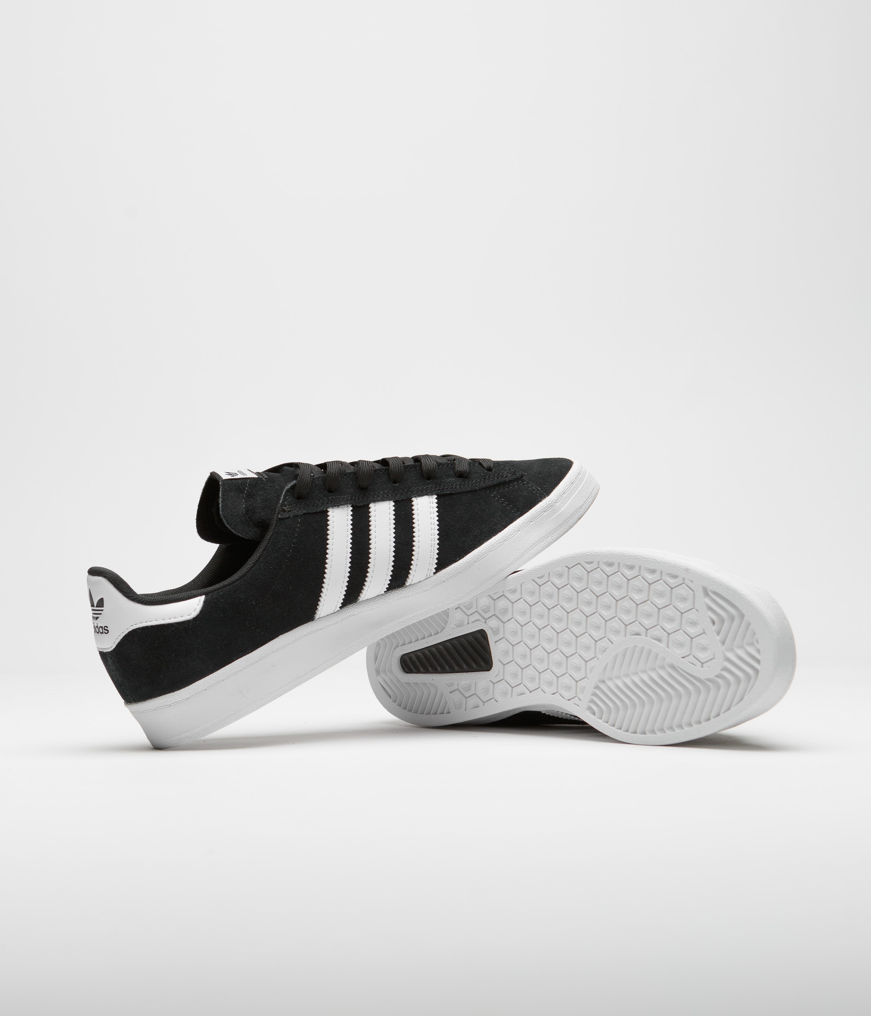 Adidas Campus ADV Sneakers - Core Black, White & White - Stylish & Comfortable for Casual Wear, Running & Street Fashion
