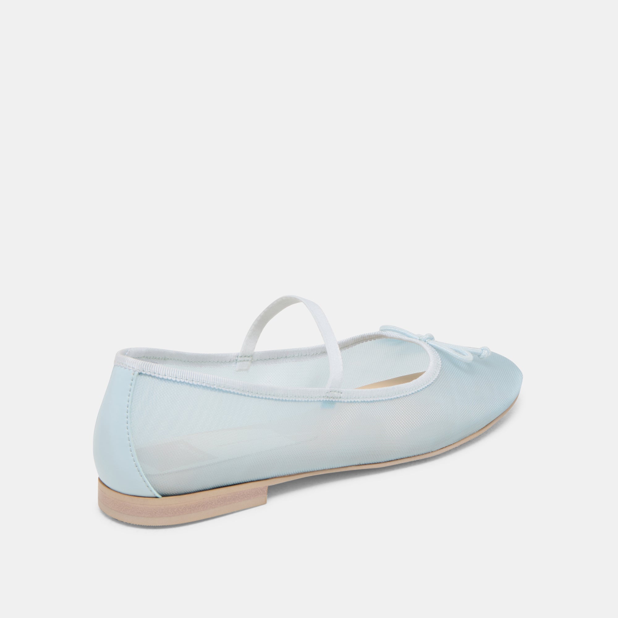 Cadel Women's Ballet Flats - Ice Blue Mesh Comfortable Slip-On Shoes for Casual Wear, Work & Dance