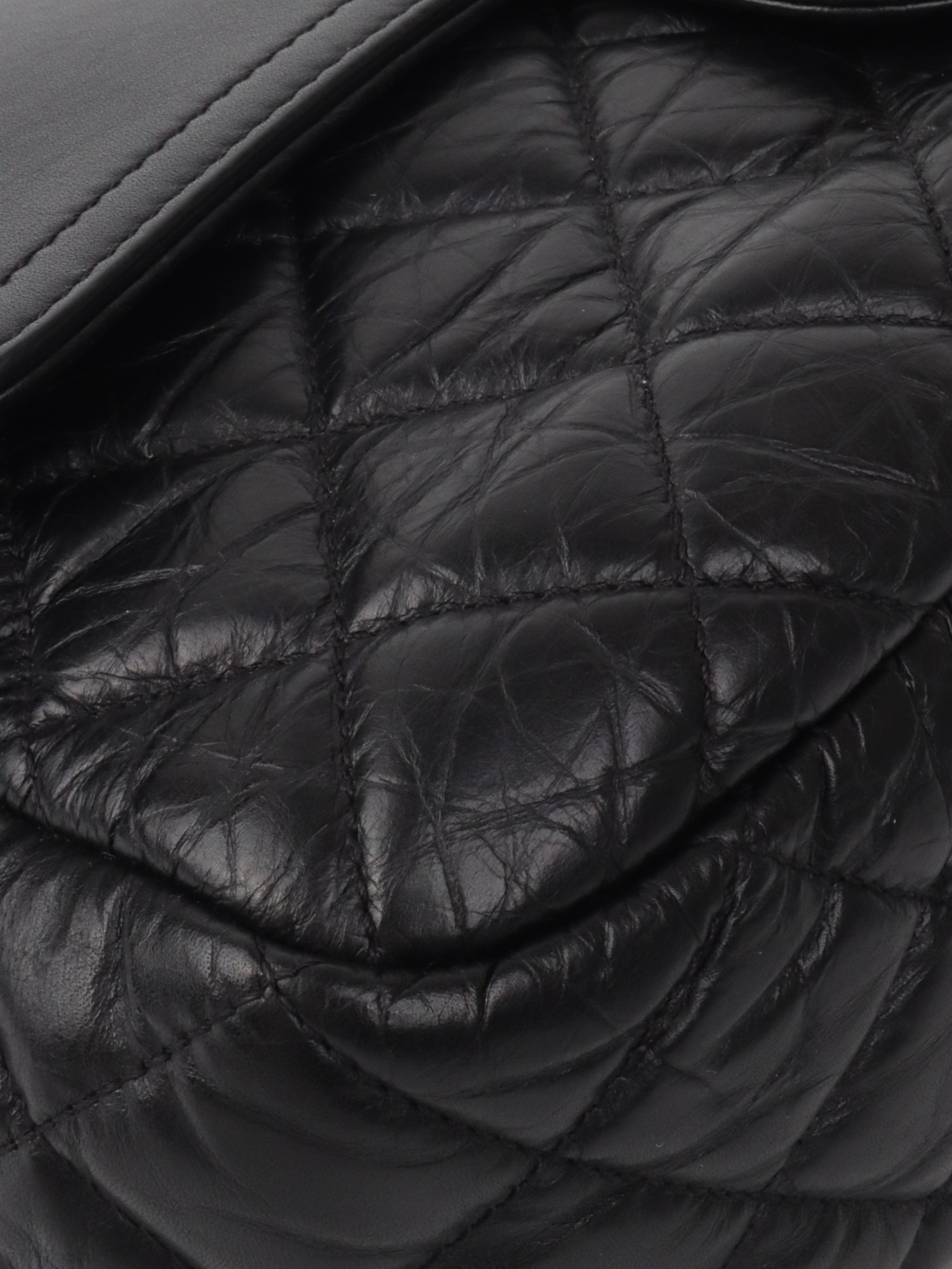 Chanel Black Wrinkled Quilted Leather Flap Bag Crossbody Purse for Women | Luxury Designer Handbag for Evening Parties, Date Nights & Special Occasions