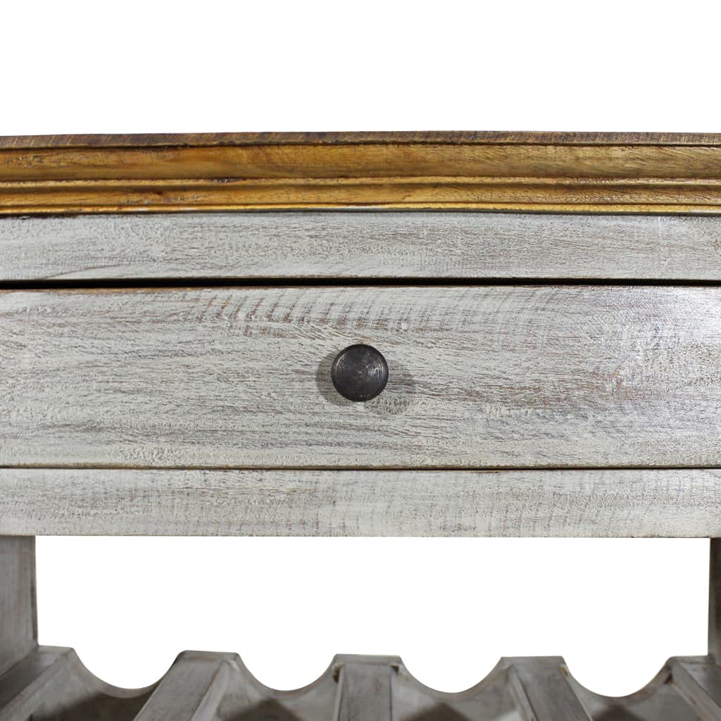 Premium Reclaimed Wood Wine Rack Cabinet - 21.7