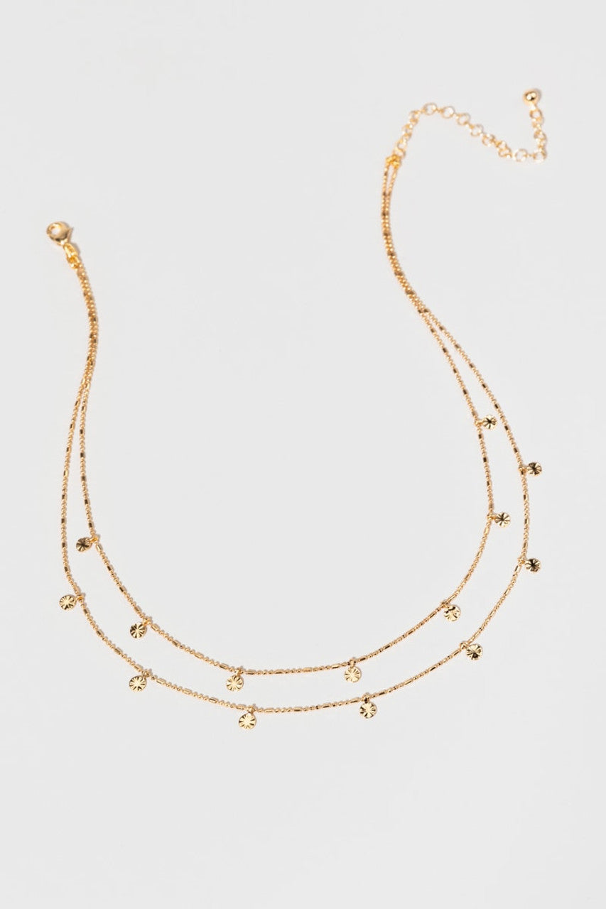 Sun Coin Choker Necklace - Gold Plated Solar Pendant Necklace for Women | Boho Chic Jewelry for Everyday Wear, Layering & Festival Outfits