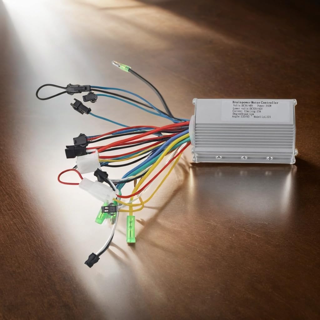 36V/48V 350W Brushless Motor Controller for Electric Bikes & Scooters - Waterproof E-Bike Speed Controller with LCD Display - Perfect for Commuting, Off-Road Adventures & DIY Electric Vehicle Projects