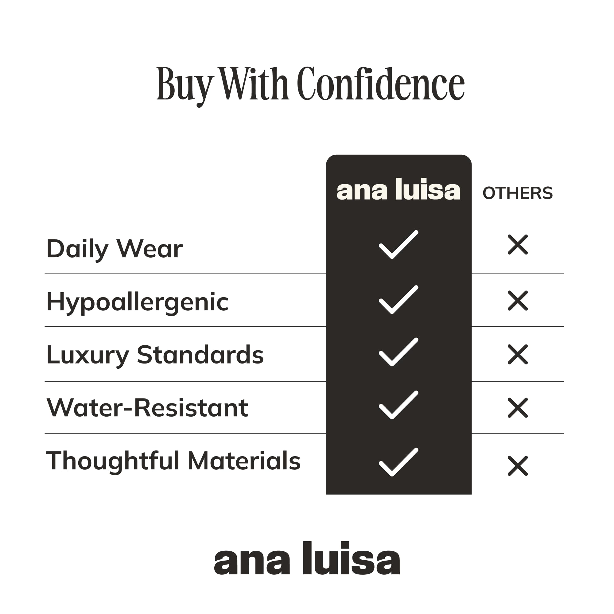 Ana Luisa 14K Gold Plated Layered Necklace Set for Women - 2 Piece Chic Gold Chains for Stylish Layering | Hypoallergenic, Water Resistant, Tarnish Free Jewelry | Perfect for Everyday Wear, Date Nights & Special Occasions