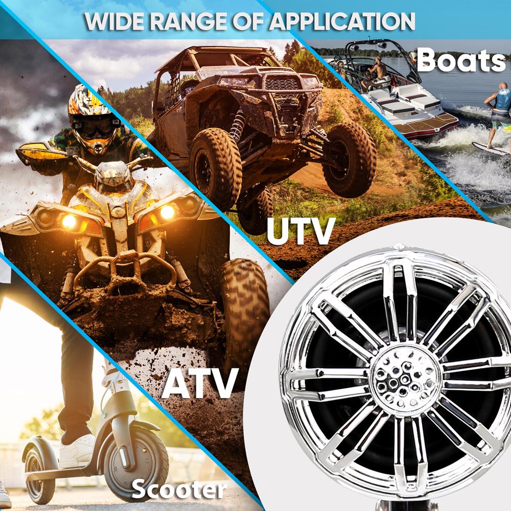 Waterproof Marine UTV Off-Road Bluetooth Speaker - Perfect for Boating, ATV Riding & Outdoor Adventures