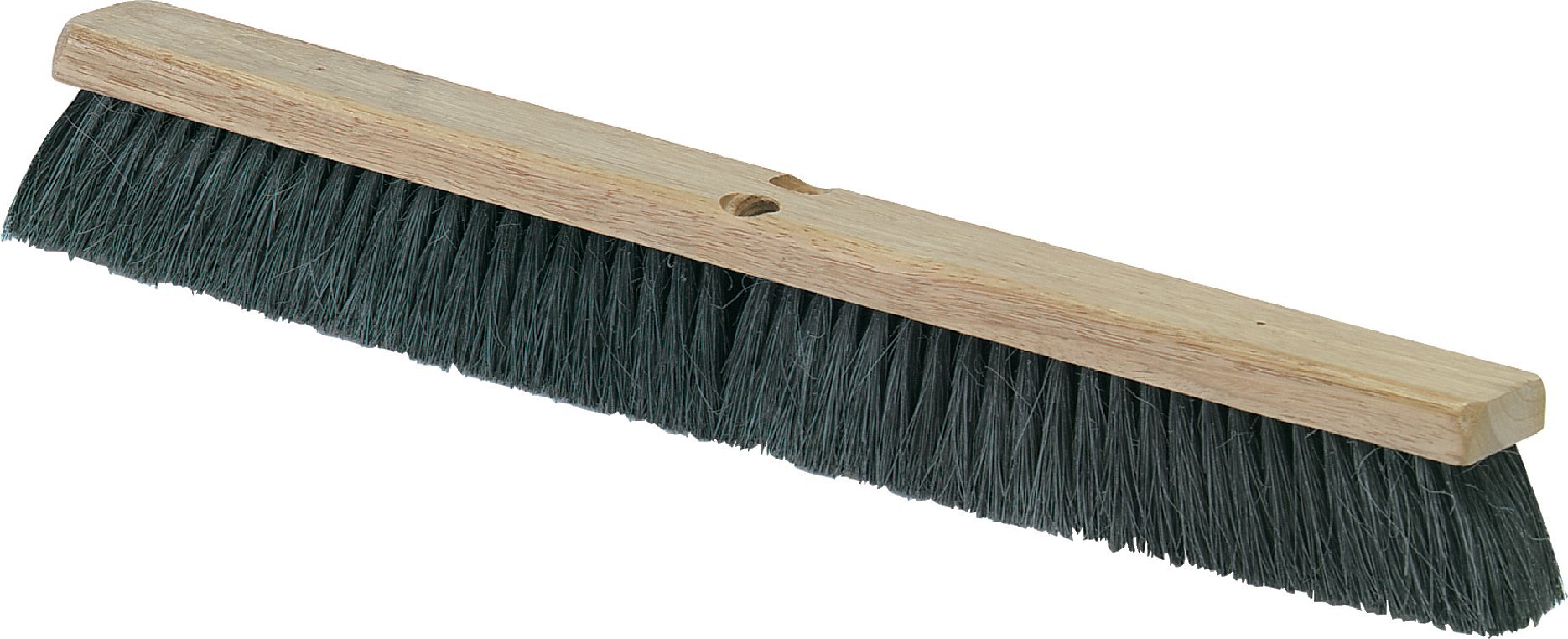 SPARTA Flo-Pac Tampico Floor Sweep Brush - 24 Inch Heavy Duty Cleaning Broom for Hardwood, Tile & Concrete Floors - Pack of 12 (Black) - Ideal for Warehouses, Garages & Commercial Use