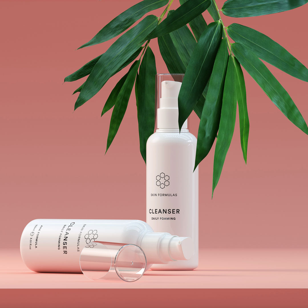 Skin Formulas Daily Foaming Facial Cleanser - Gentle Deep Pore Cleansing for Acne Prone & Sensitive Skin | Morning & Night Skincare Routine