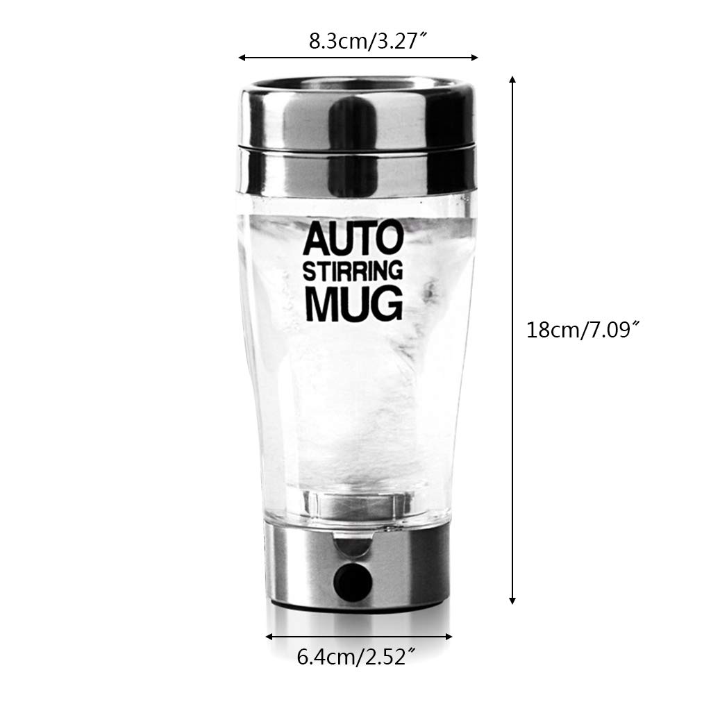 400ml Electric Protein Shaker Cup - Auto Mixing Bottle for Protein Shakes, Smoothies & Juices with Storage Lid | Perfect for Gym, Workout & Post-Training Recovery
