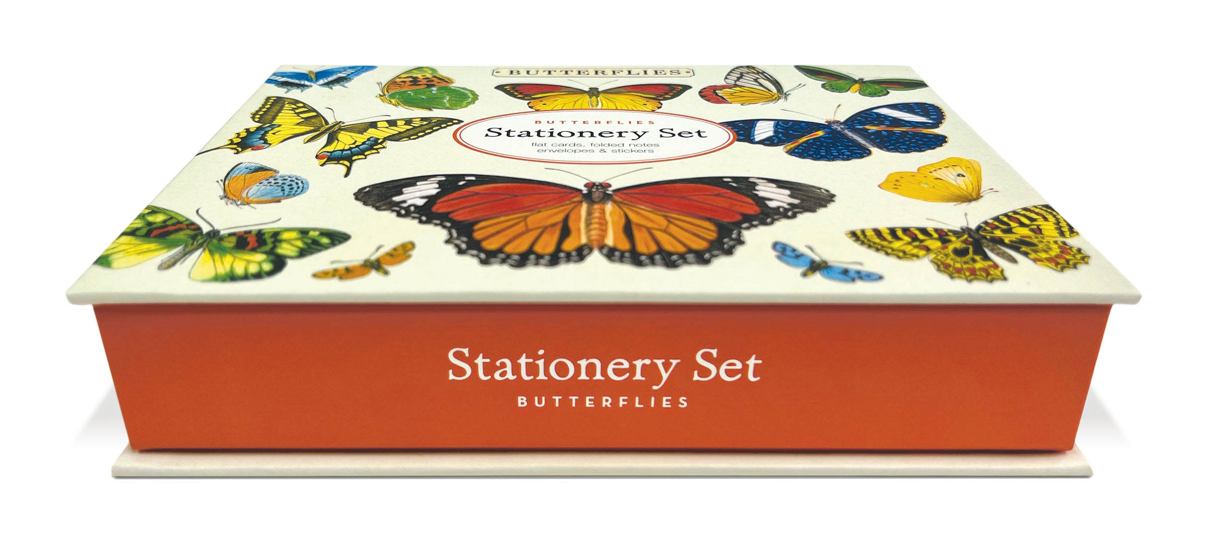 Butterfly Themed Stationery Set - 50pcs Colorful Notepads, Stickers & Envelopes for Journaling, Scrapbooking & Gift Wrapping