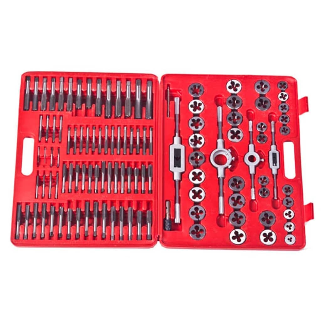 High-Quality Carbon Steel Tap and Die Set - 111-Piece Thread Repair Kit with Durable Carrying Case | Perfect for Plumbing Repairs, Automotive Maintenance & DIY Projects