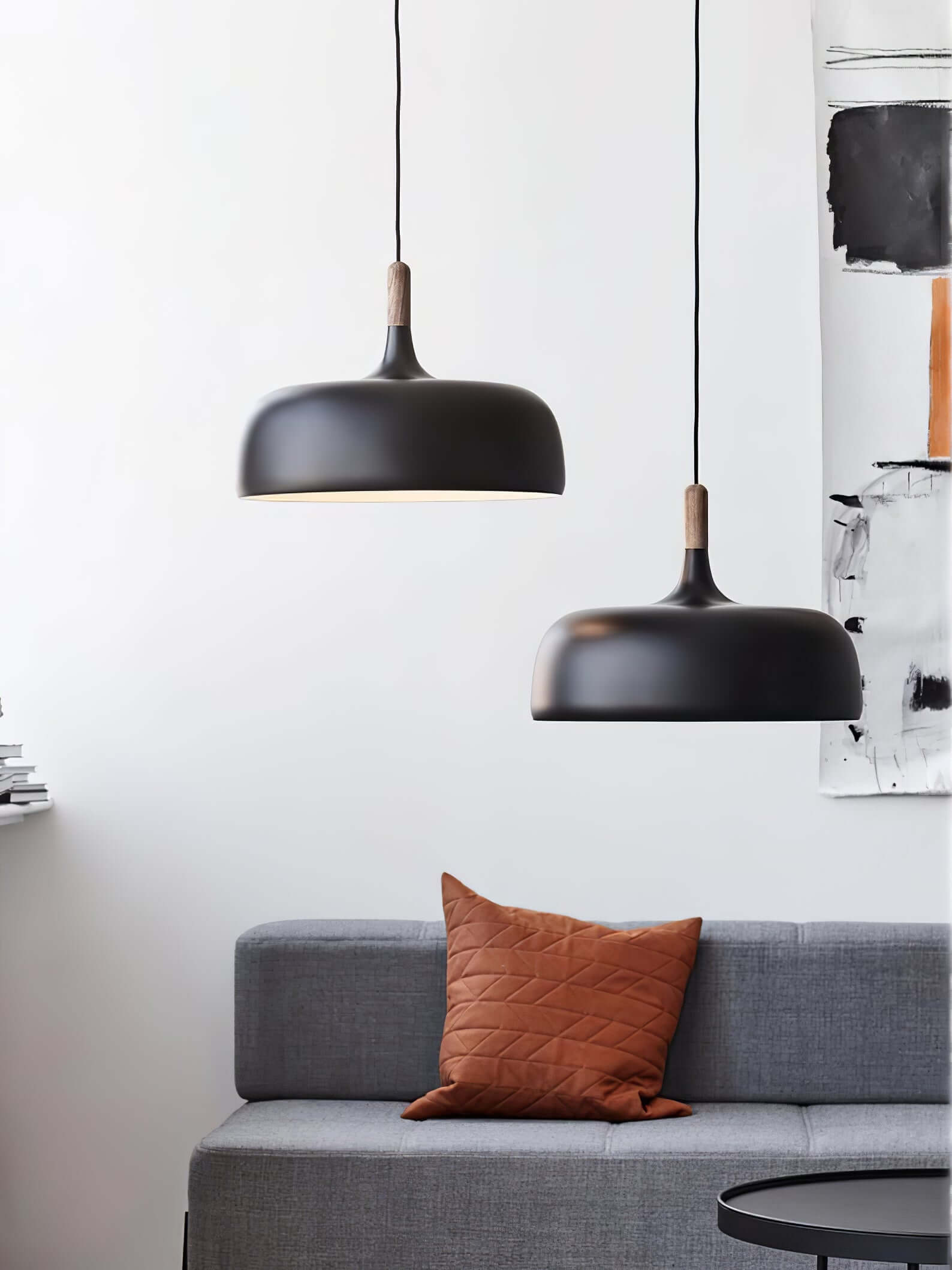 Stylish Acorn Pendant Light Fixture - Modern Hanging Ceiling Lamp for Kitchen Island, Dining Room & Bedroom Decor