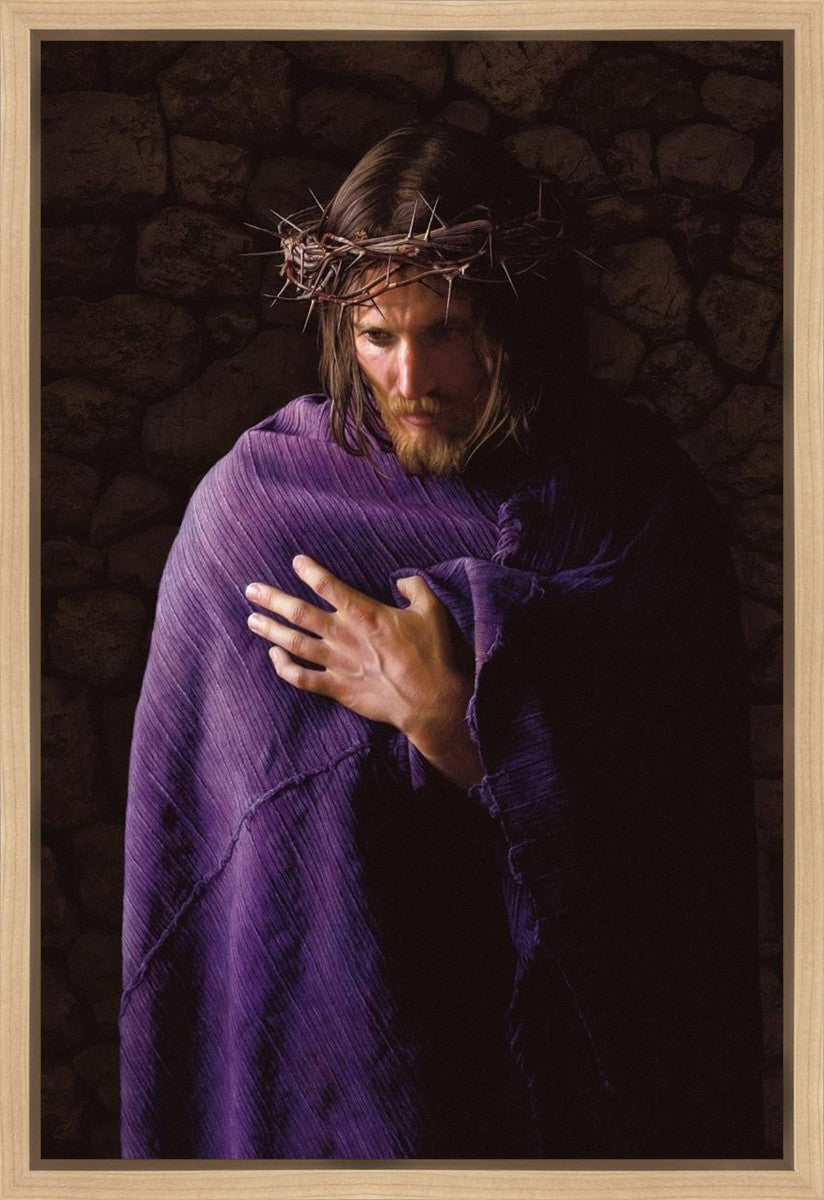 Behold the Man Gallery Wrap Canvas Art - Religious Wall Decor for Home, Church & Office - Perfect for Christian Gifts & Inspirational Spaces