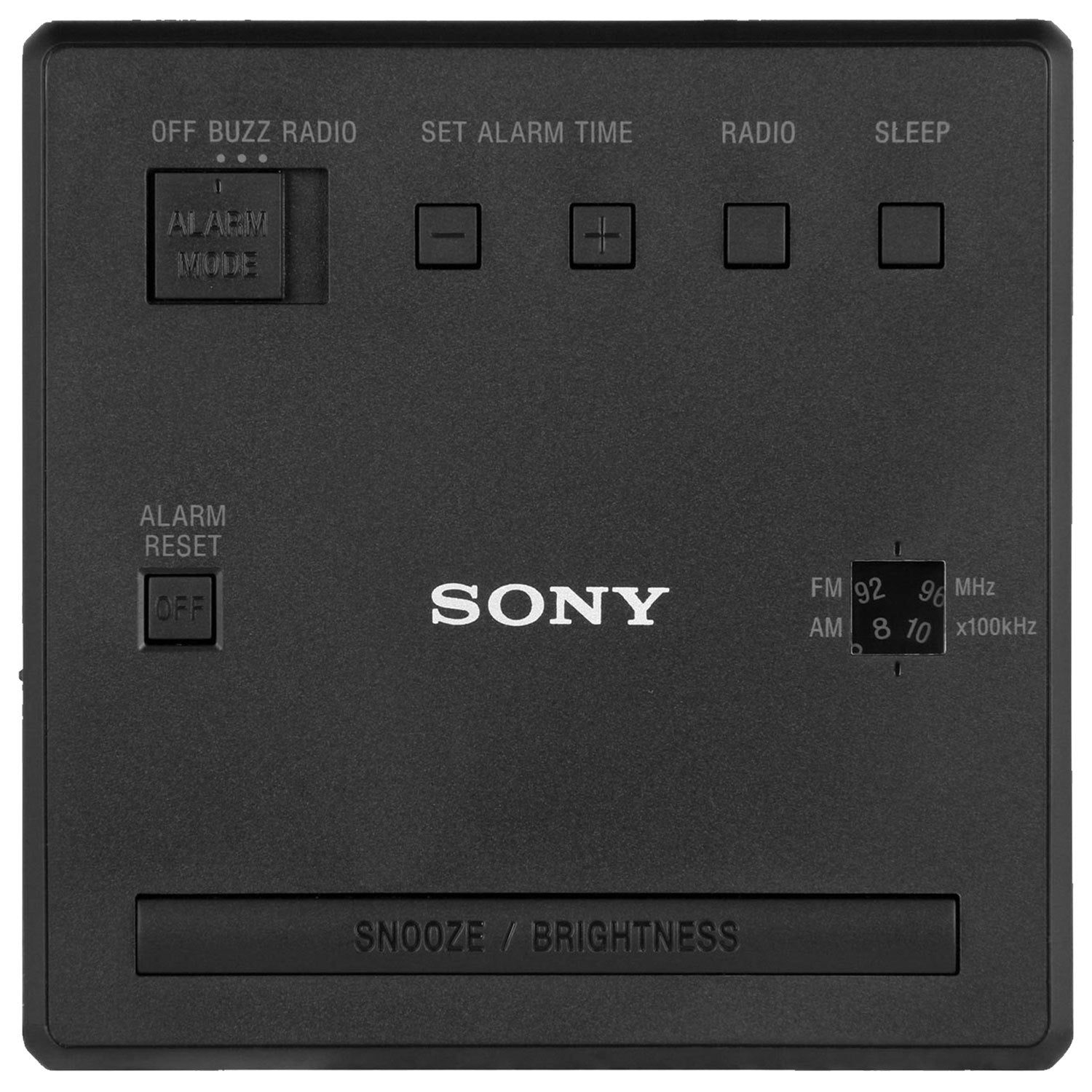 Refurbished SONY ICFC1 Alarm Clock Radio with Home Essentials Warranty - Perfect for Bedroom, Office, and Travel Use