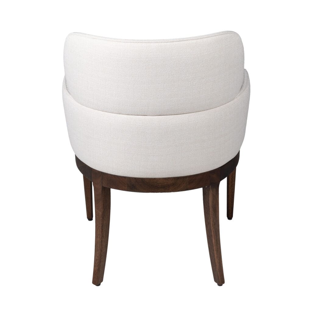 Cyan Design 11825 Lucien Dining Chair - Dark Brown & Off White Upholstered Side Chair for Dining Room, Kitchen, or Breakfast Nook - Elegant Modern Home Decor