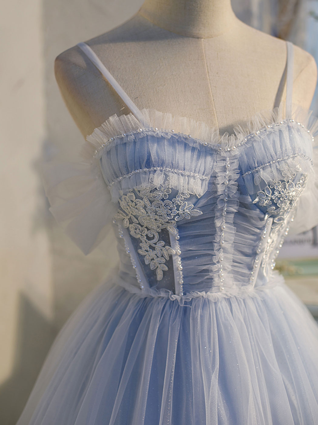 Blue Sweetheart Neck Tulle Lace Short Prom Dress - Puffy Homecoming Ball Gown for Teens | Perfect for Prom Night, Homecoming Dance & Special Occasions