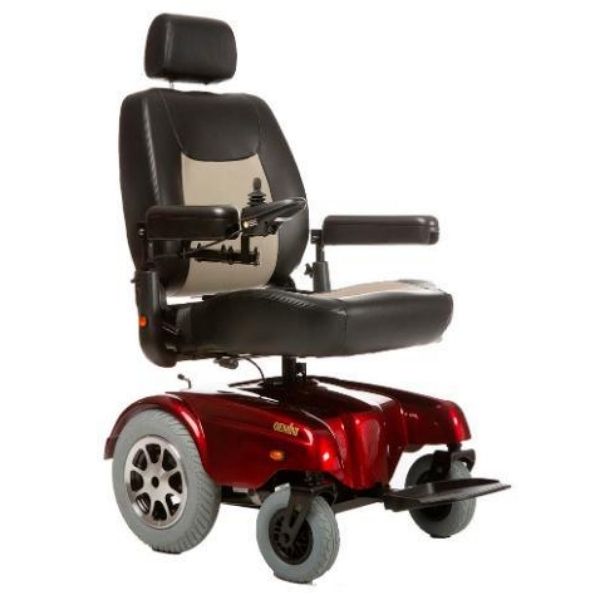 Merits Health P301 Gemini Rear Wheel Drive Electric Mobility Wheelchair for Adults - Lightweight & Portable for Indoor & Outdoor Use