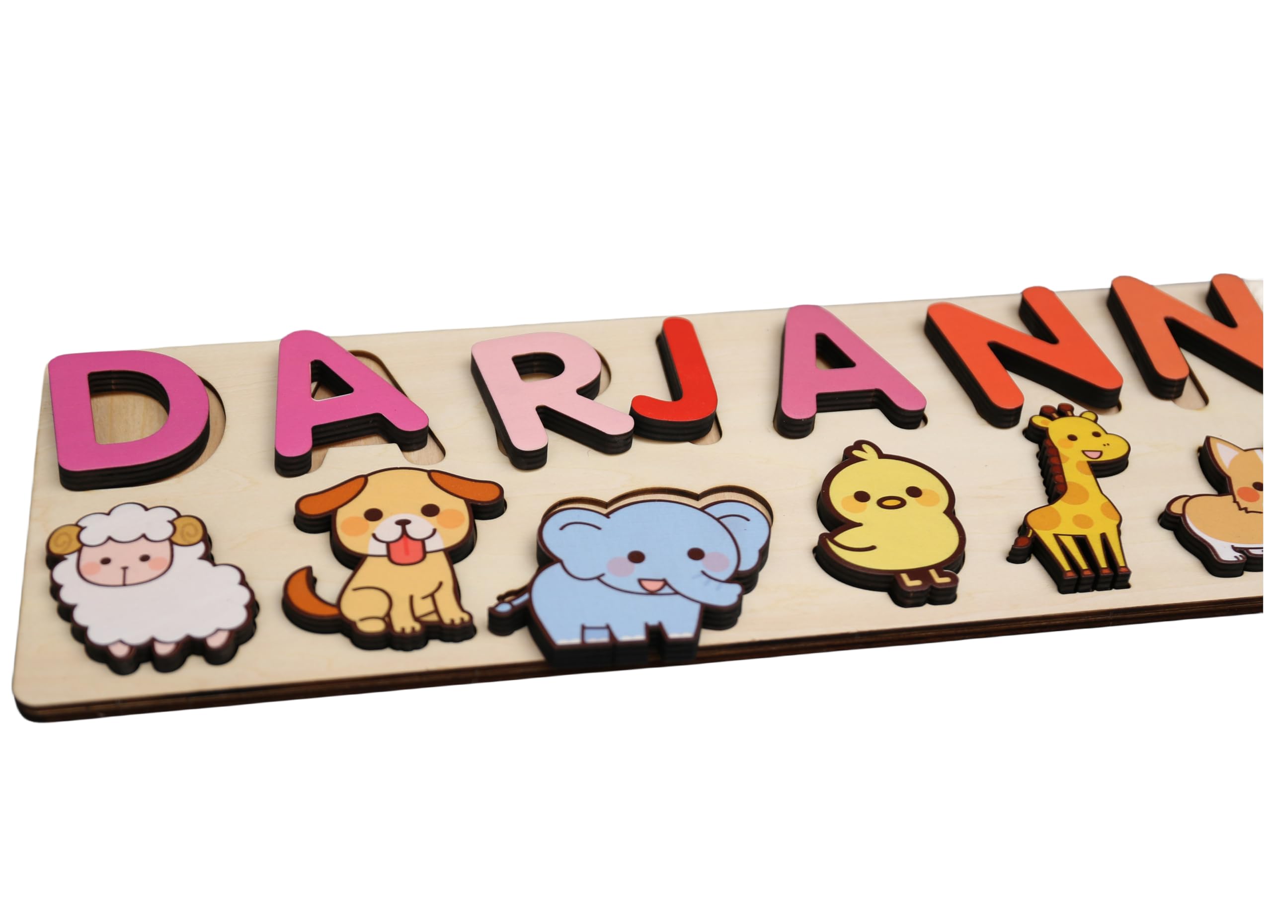Customized Wooden Name Puzzles for Kids - Handmade Personalized Baby & Toddler Learning Toys - Unique Birthday Gifts for Boys & Girls - Perfect for Early Education, Nursery Decor, and Baby Shower Gifts