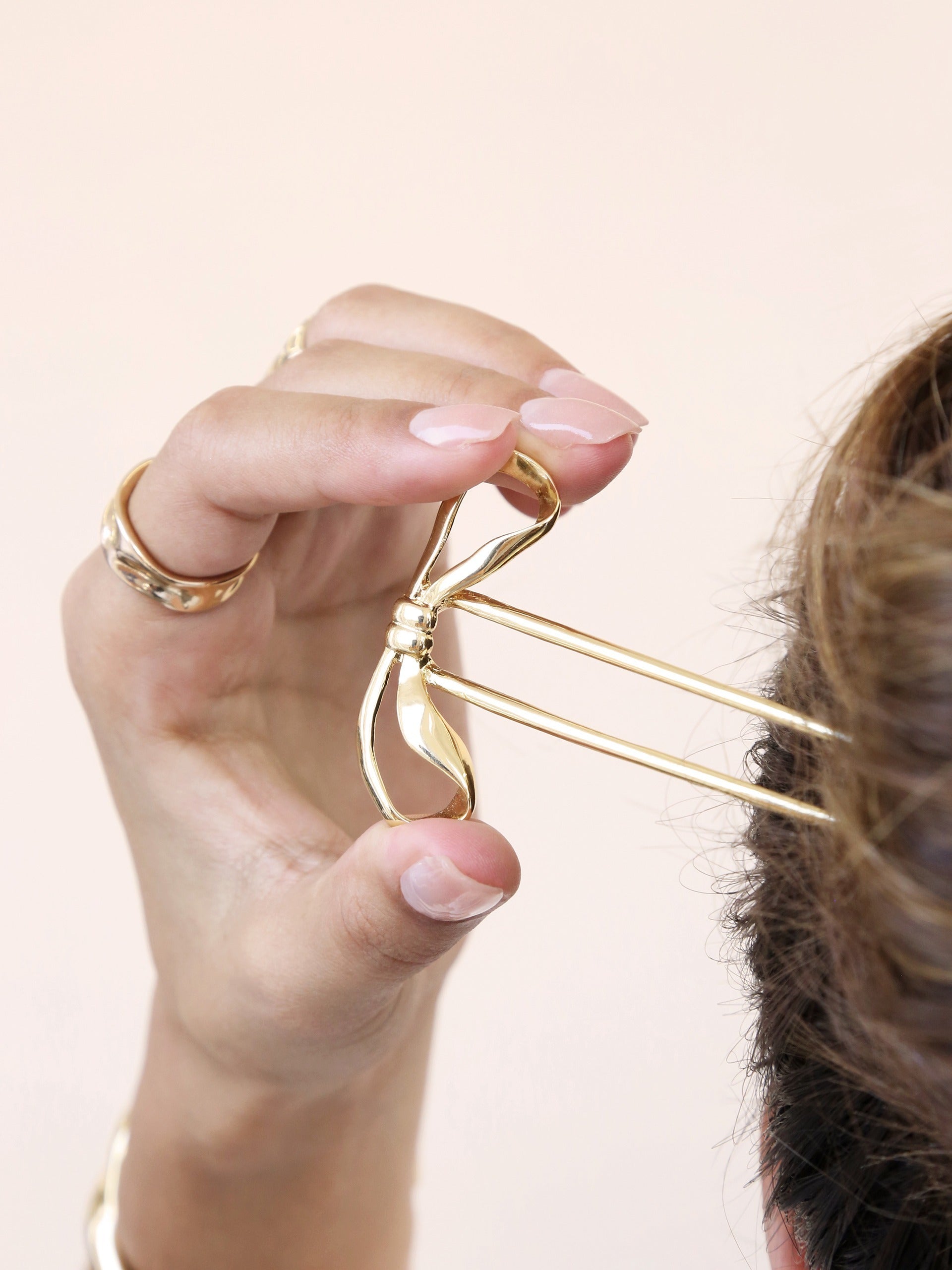 Organic Hair Pin for Women - Natural Wooden Hair Clip for Boho Style, Weddings & Everyday Use
