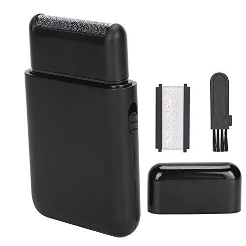 Premium Electric Razor for Men - USB Rechargeable Travel Shaver & Beard Trimmer with Foil Technology | Portable Grooming Kit for Home, Office & On-The-Go Use (Black)