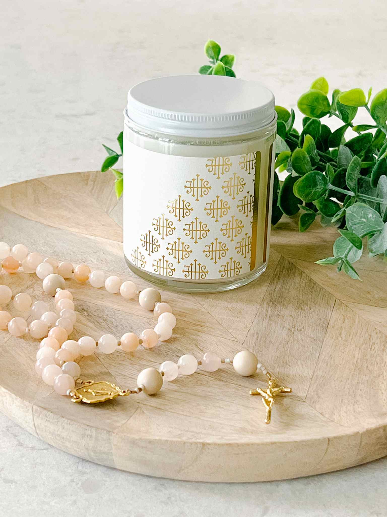 Proverbs 3 Scented Candle - Grapefruit Vanilla Rose Aromatherapy for Home Relaxation & Meditation