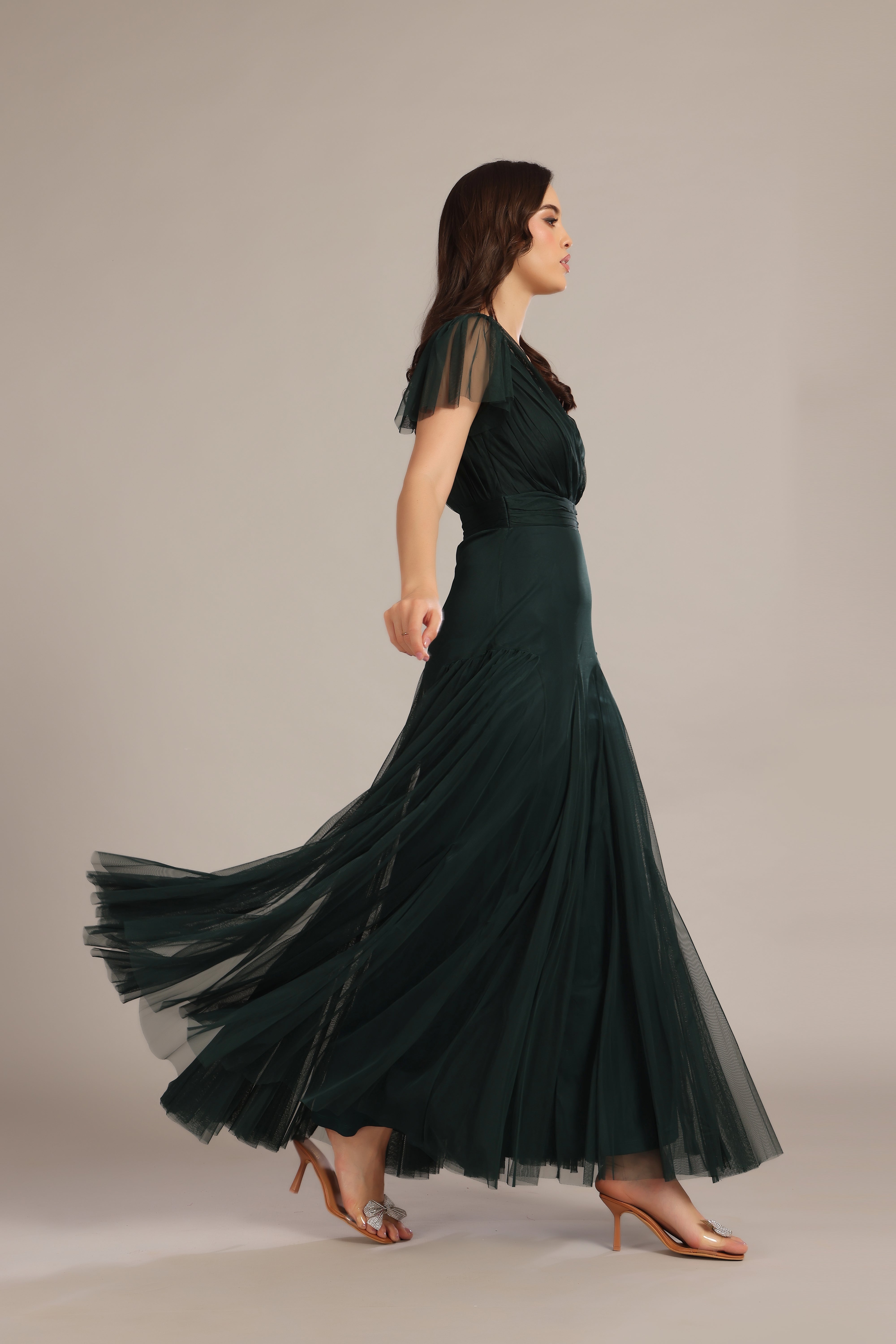 Gally Maxi Dress in Emerald Green - Elegant Long Flowy Summer Dress for Women | Perfect for Beach Vacations, Weddings & Date Nights