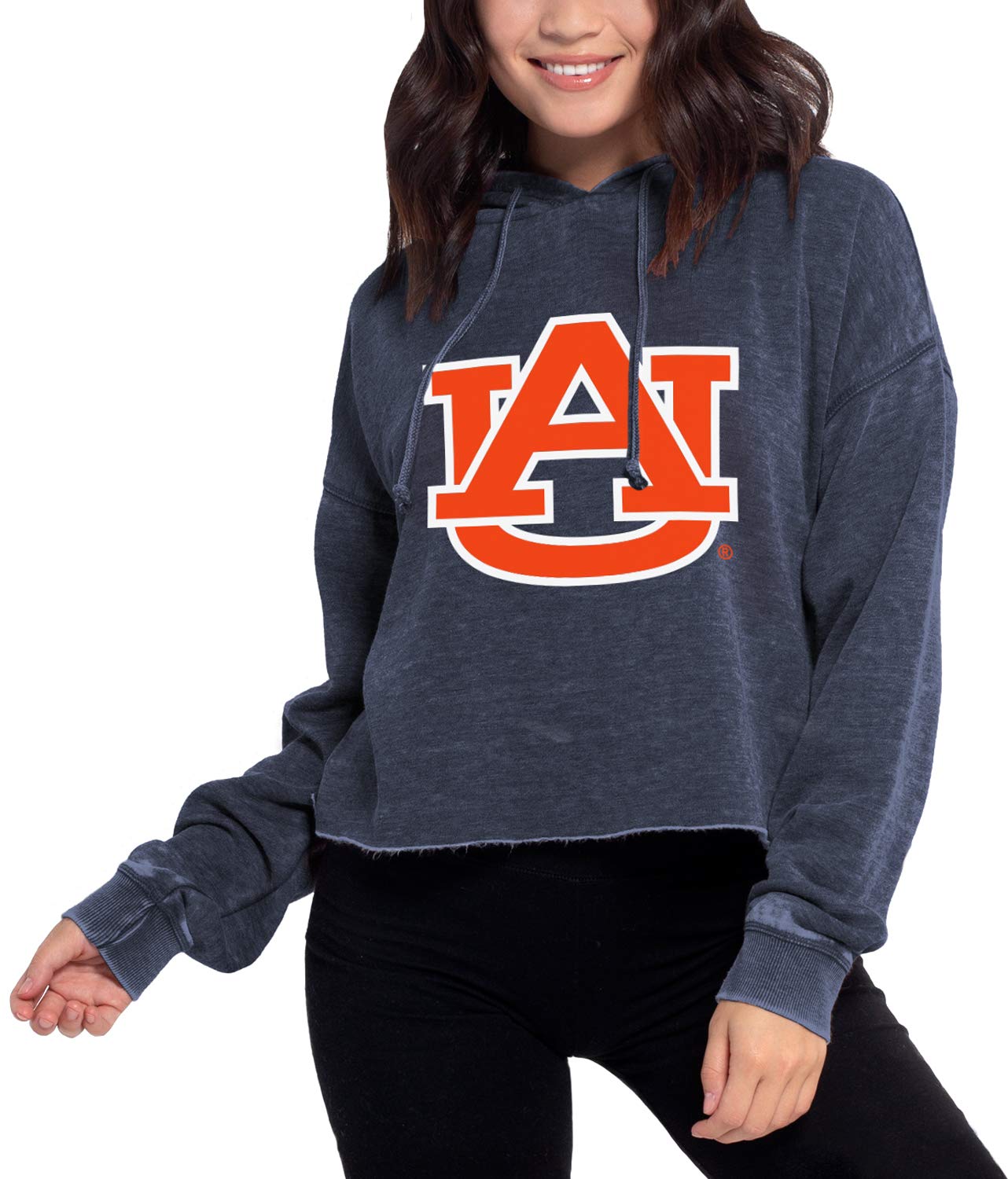 Chicka-D Women's Campus Cropped Hoodie Sweatshirt | Trendy Oversized Pullover for College Students | Perfect for Casual Wear, Gym, and Street Style Fashion