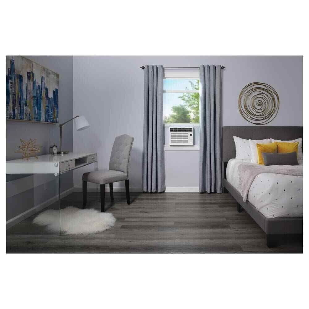 GE 6,000 BTU Window Air Conditioner with Remote - Cools 250 Sq.Ft - White (AHTE06AA) - Perfect for Bedrooms, Dorm Rooms & Small Offices