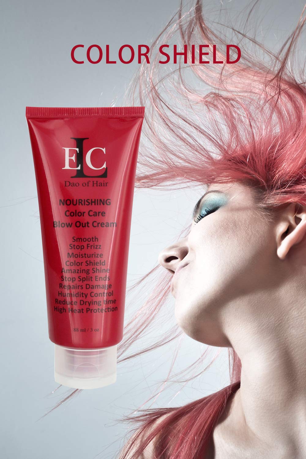 ELC RD Nourishing Color Care Blow Out Cream 3 oz - Smooths Frizz, Blocks Humidity, Heat Protection & Moisturizes Hair | Strengthens Strands, Prevents Split Ends & Adds Brilliant Shine | Reduces Drying Time for Medium to Coarse Hair | Perfect for Salon-Style Blowouts at Home