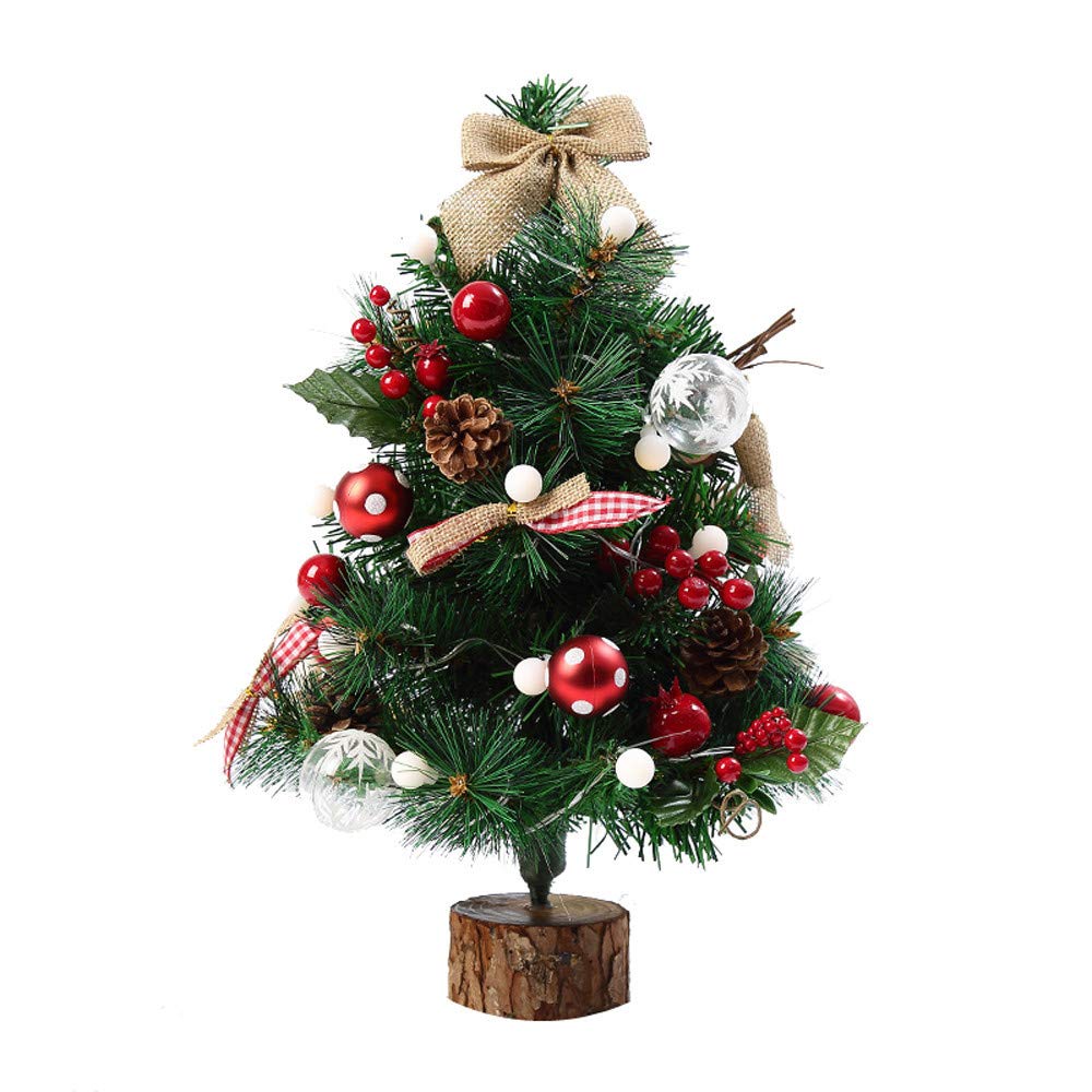 2ft Artificial Christmas Tree with Holiday Ornaments - Perfect for Home & Office Decor