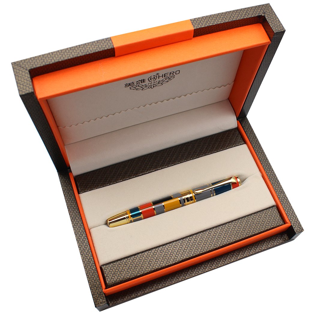 Premium Gullor Fountain Pen Set - 5 Vibrant Colors with Smooth Iridium Nib & Elegant Gift Box | Perfect for Writing Enthusiasts, Graduation Gifts & Business Professionals