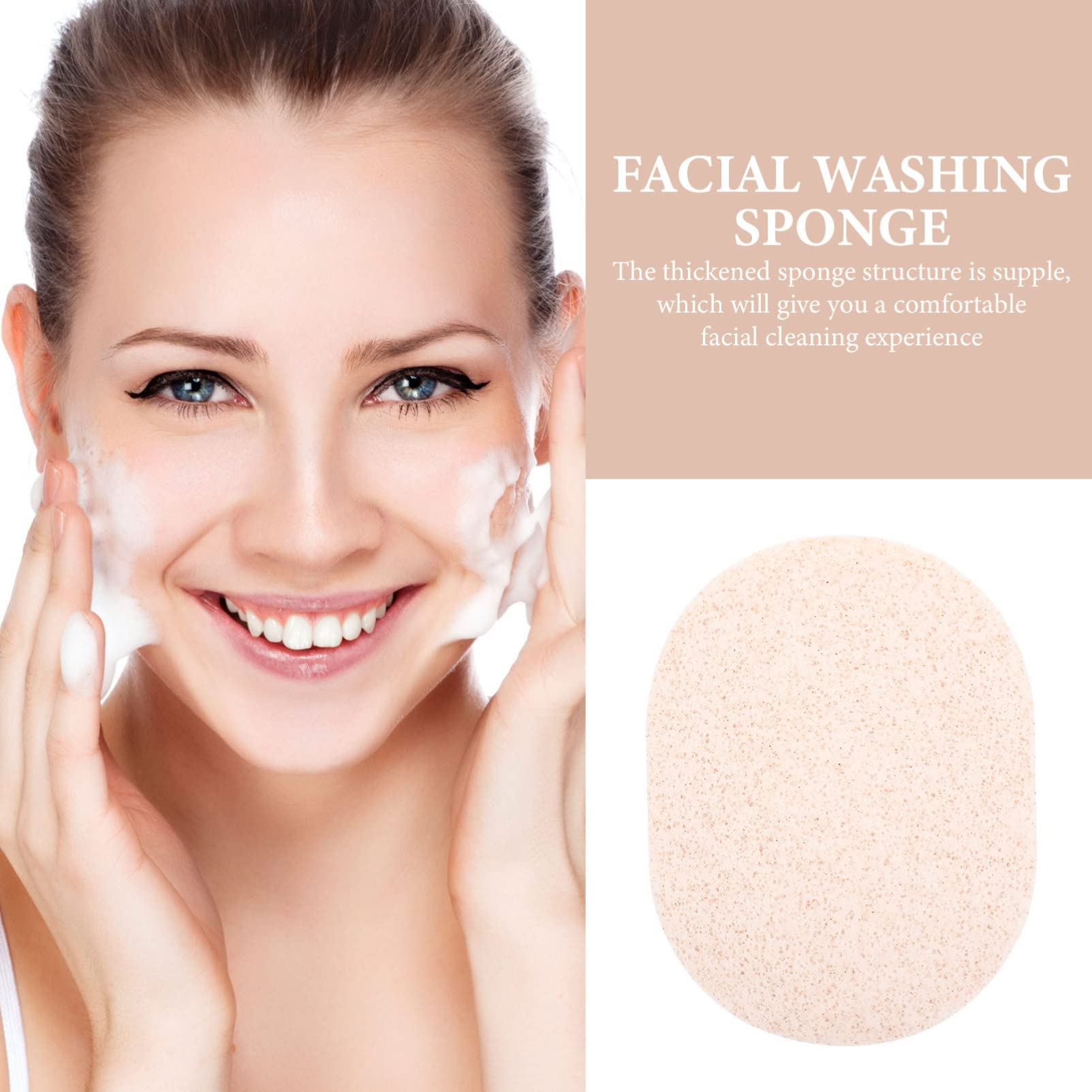 Beavorty 10Pcs Travel Face Wash Sponge - Hydrocolloid Exfoliating Patches, Makeup Remover & Cleansing PVA Sponges for Gentle Skin Care | Perfect for Travel, Daily Cleansing & Makeup Removal