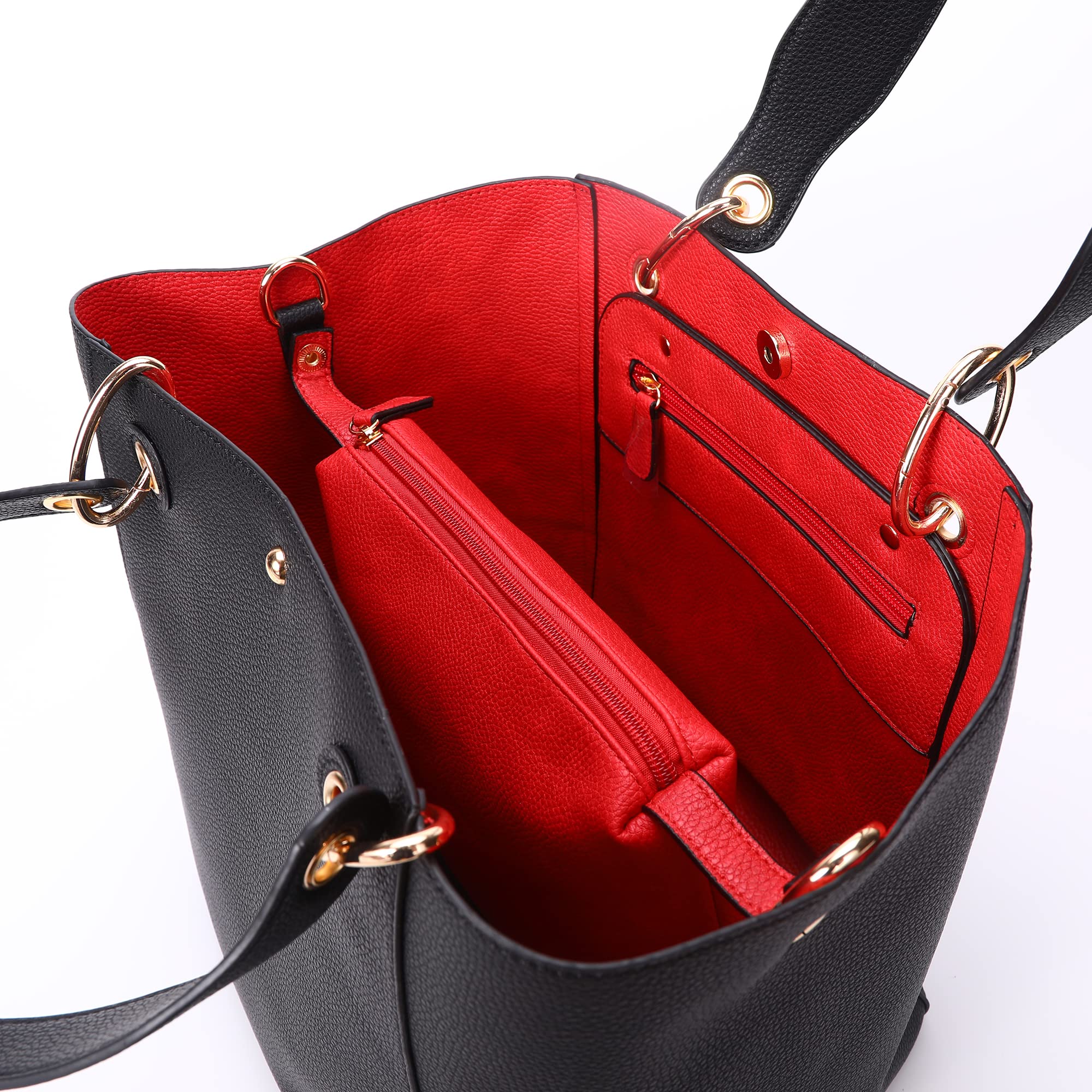 SQLP Large Work Tote Bag for Women - Stylish Designer Purse & Spacious Handbag with Crossbody Strap, Perfect for Office, Travel & Daily Commute