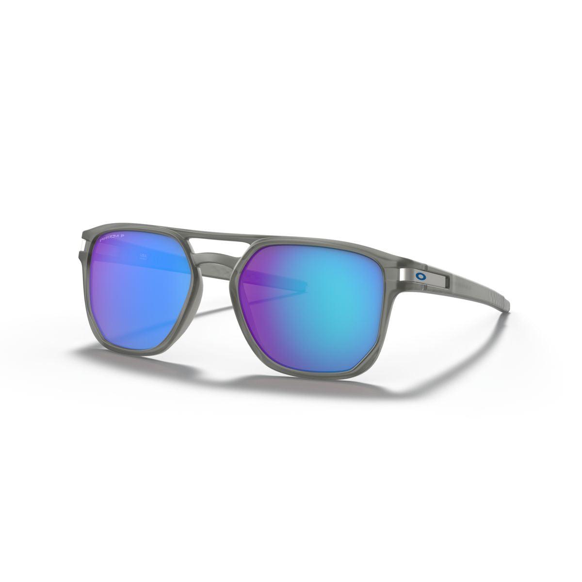 Oakley Latch Beta Matte Grey Ink/Prizm Sapphire Polarized Sunglasses 0OO9436 943606 - Stylish UV Protection for Outdoor Sports & Driving