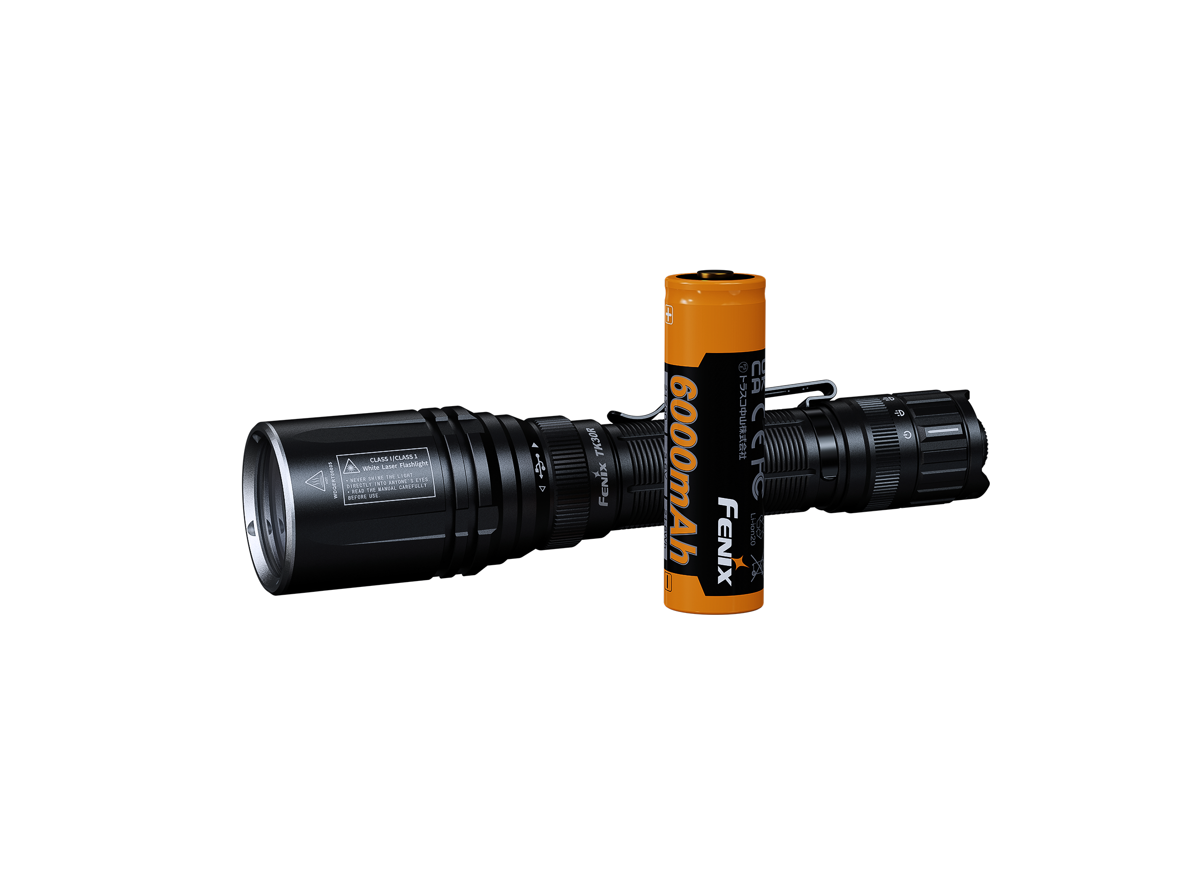 Fenix TK30R Tactical Flashlight with White Laser - 2000 Lumens, USB Rechargeable, IP68 Waterproof - Perfect for Hunting, Camping & Emergency Situations