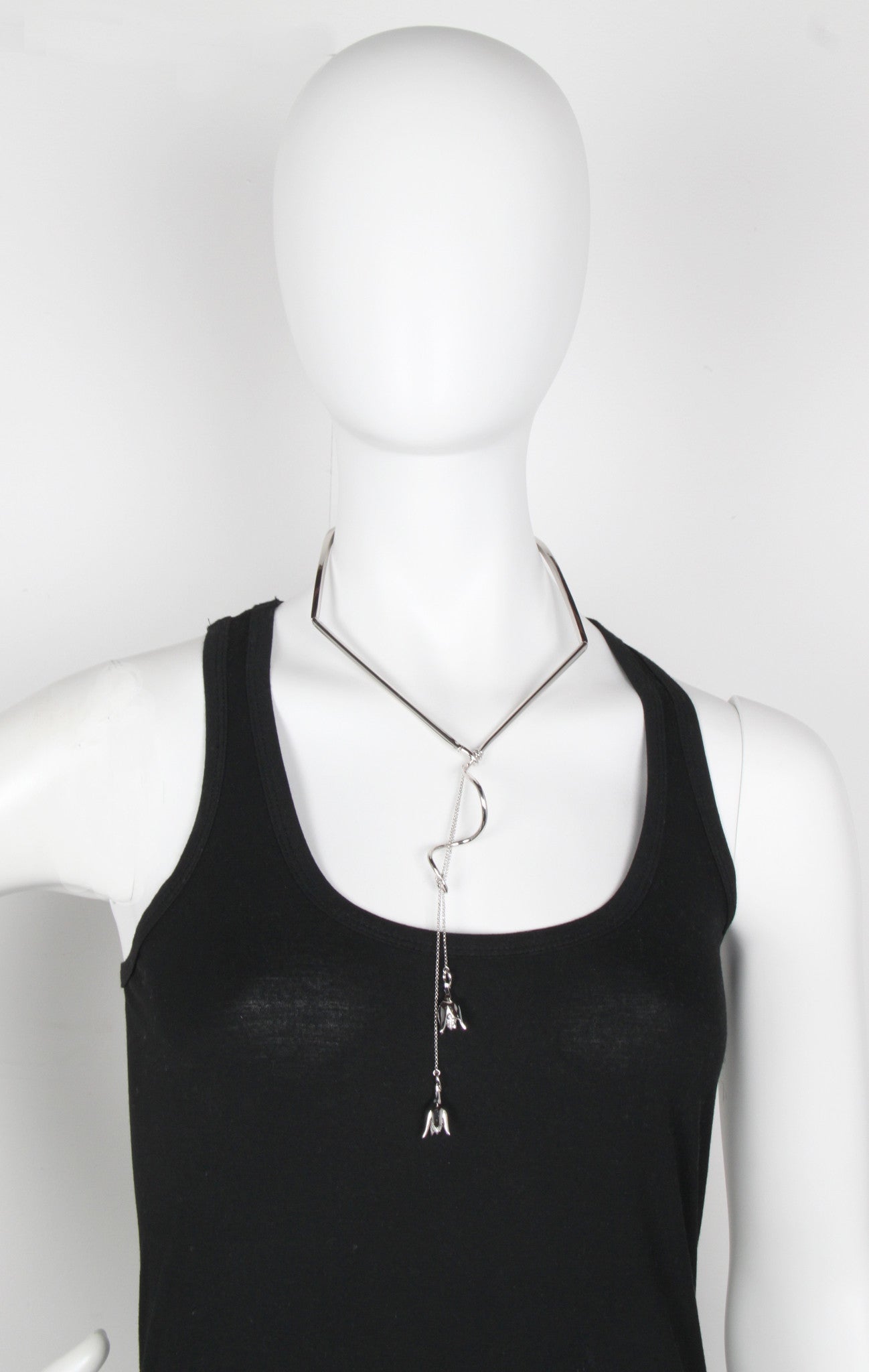 Pave Bud Drop Necklace in Sterling Silver - Elegant Layering Jewelry for Women, Perfect for Date Nights & Special Occasions