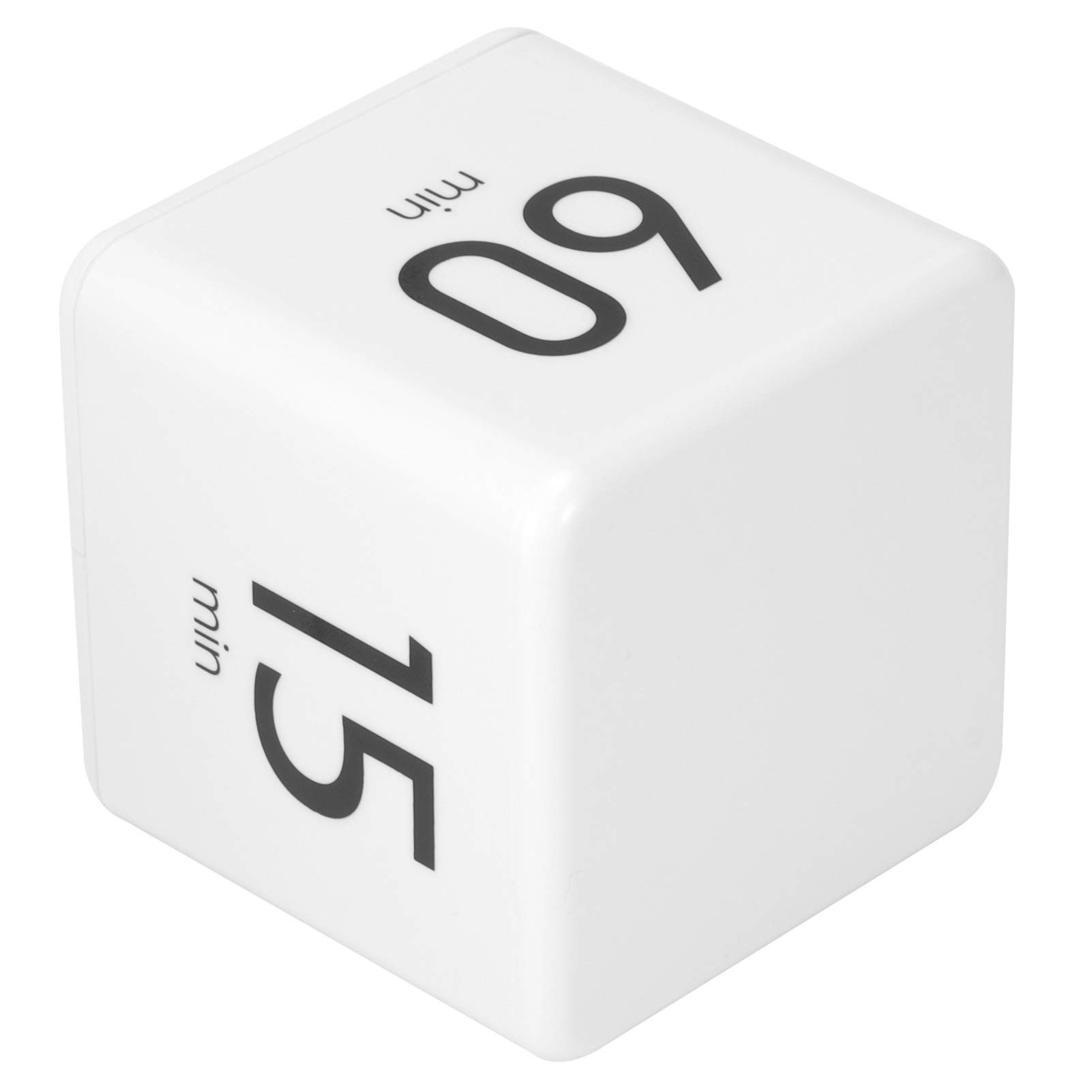Digital Cube Timer with Gravity Sensor - Adjustable 15/20/30/60 Minute Countdown for Kitchen, School & Office - Rounded Corner Design for Safe Use - Perfect for Cooking, Study Sessions & Productivity Tasks