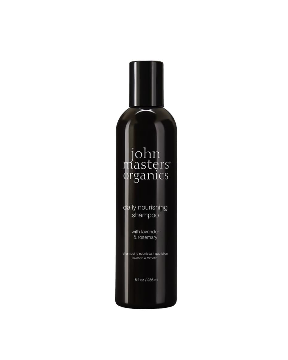John Masters Organics Daily Nourishing Shampoo with Lavender & Rosemary - USDA Organic, Sulfate-Free Formula for Scalp Purification & Healthy Hair - Ideal for Daily Use, Dry Scalp Care & Natural Haircare Routine