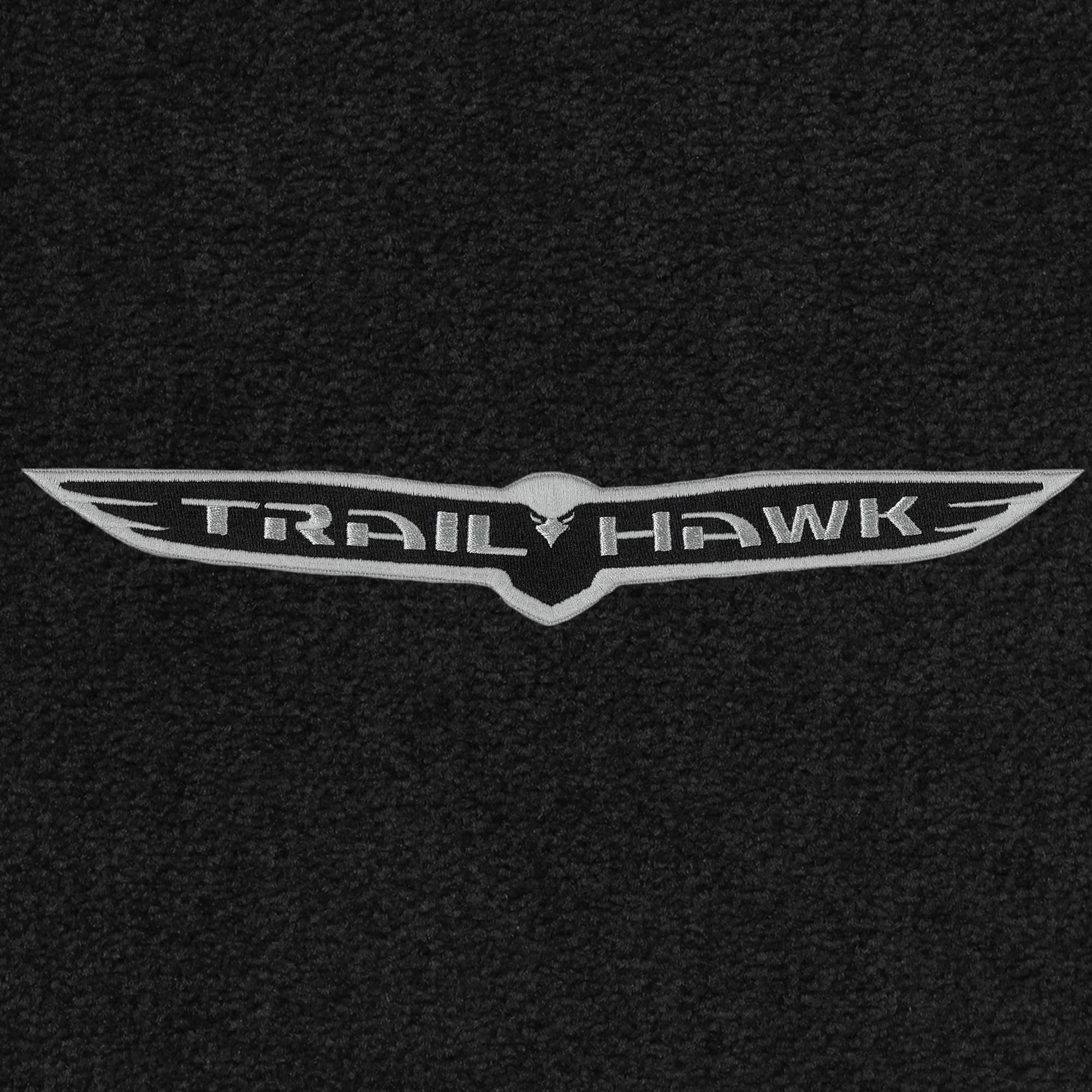 Premium Custom-Fit Carpeted Floor Mats for Jeep Grand Cherokee 2017-2019 - Luxury Black 4-Piece Set (TrailHawk) | All-Weather Protection & Enhanced Interior Style | Perfect for Daily Commute, Road Trips & Off-Road Adventures