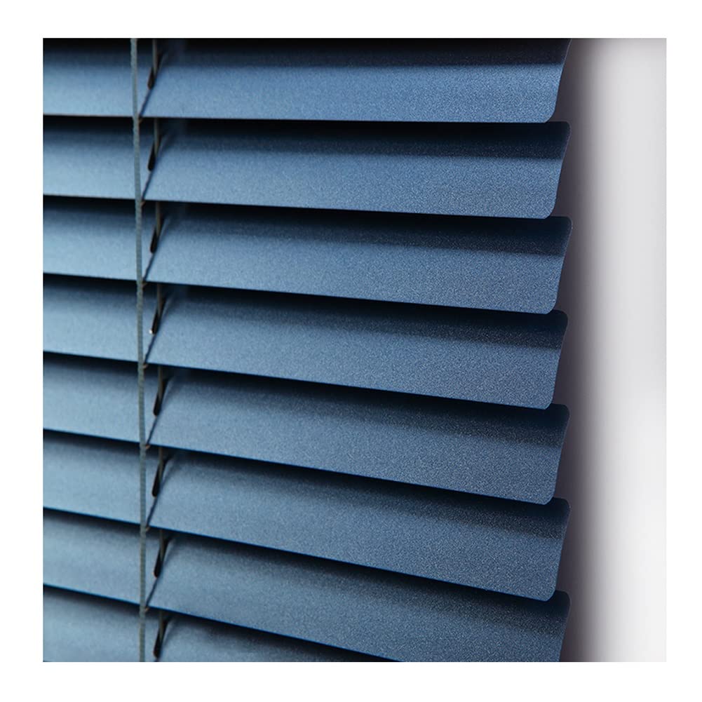 Waterproof Aluminum Venetian Blinds - 0.16mm Adjustable Slats for Privacy & Light Control - Blue 120x200cm Window Shades for Home, Bathroom, Bedroom & Office - Perfect for Modern Interiors & Sun Protection