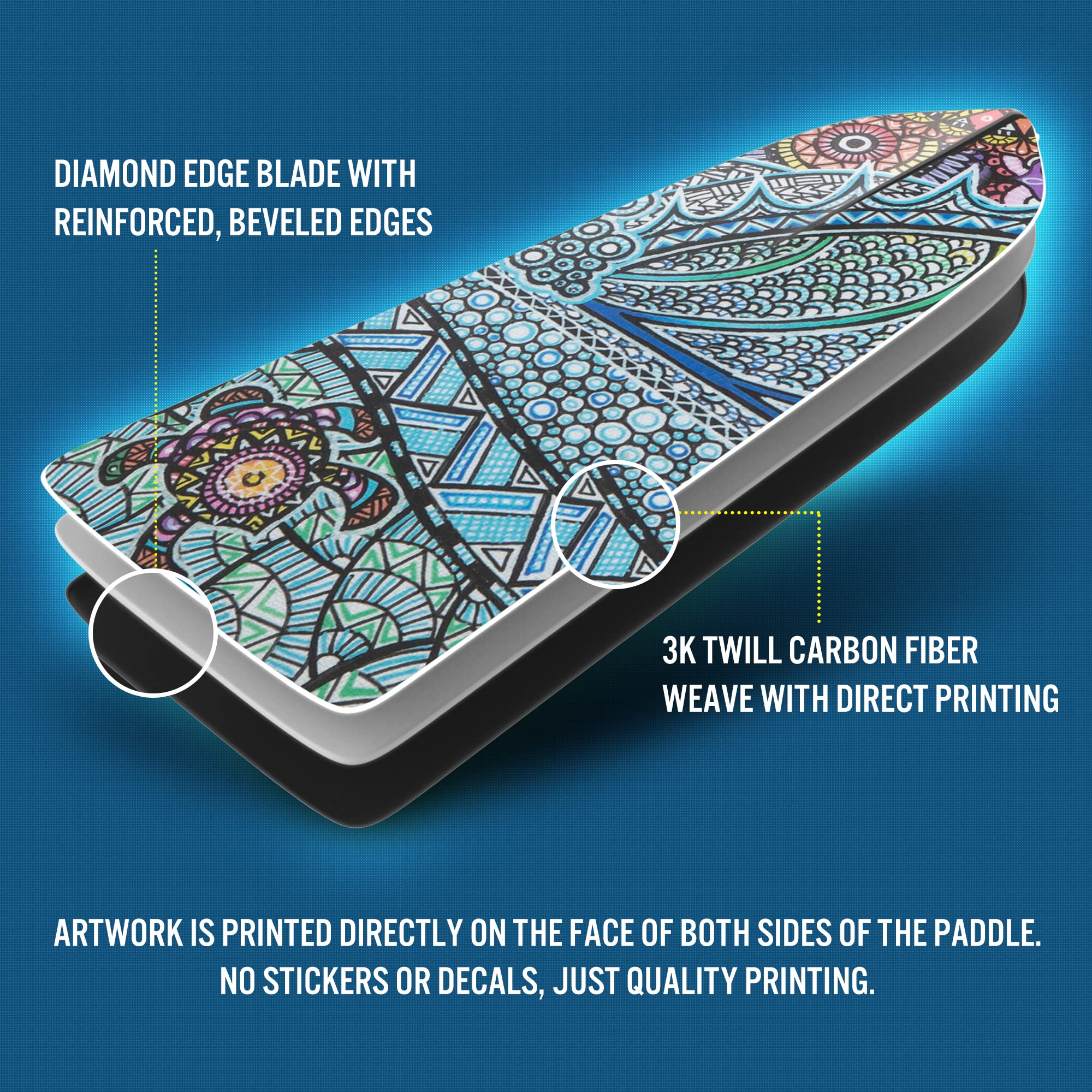 Premium Carbon Fiber Dragon Boat Paddle - IDBF Approved Adjustable Paddle for Racing & Training - Hornet Watersports Crush Design - Perfect for Competitions, Team Practice & Outdoor Water Sports
