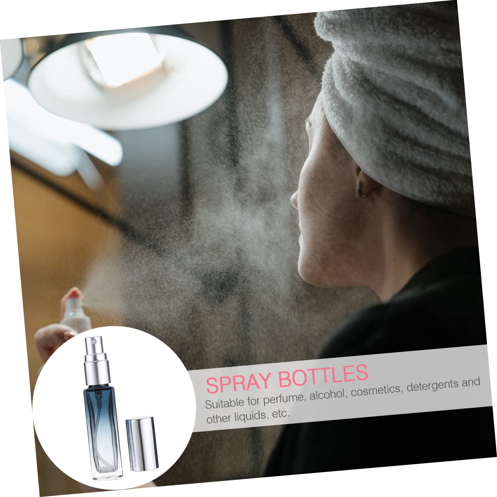 minkissy 9-Pack 10ml Empty Refillable Perfume Spray Bottles - Travel-Sized Leakproof Mini Atomizer for Essential Oils, Fragrances & Cosmetics | Perfect for Travel, Gym, Purse & Home Use