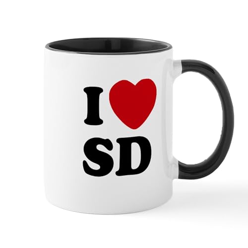 White/Black Inside - I Love San Diego Coffee Beverage Mug