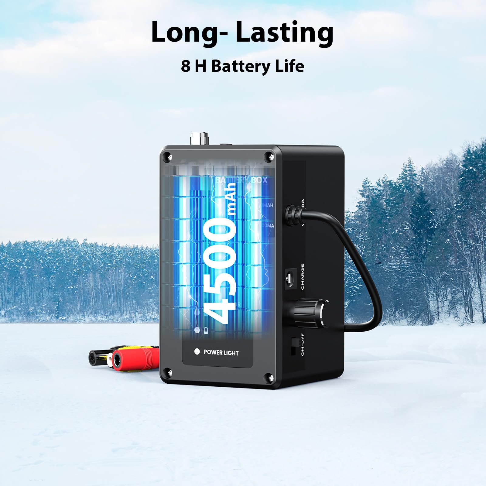 Eyoyo 9 Inch LCD Underwater Fishing Camera with 1000TVL, 15m Cable & 12 IR Lights - Portable Fish Finder for Ice, Lake, Boat Fishing - Ideal for Night Fishing, Scuba Diving & Underwater Exploration