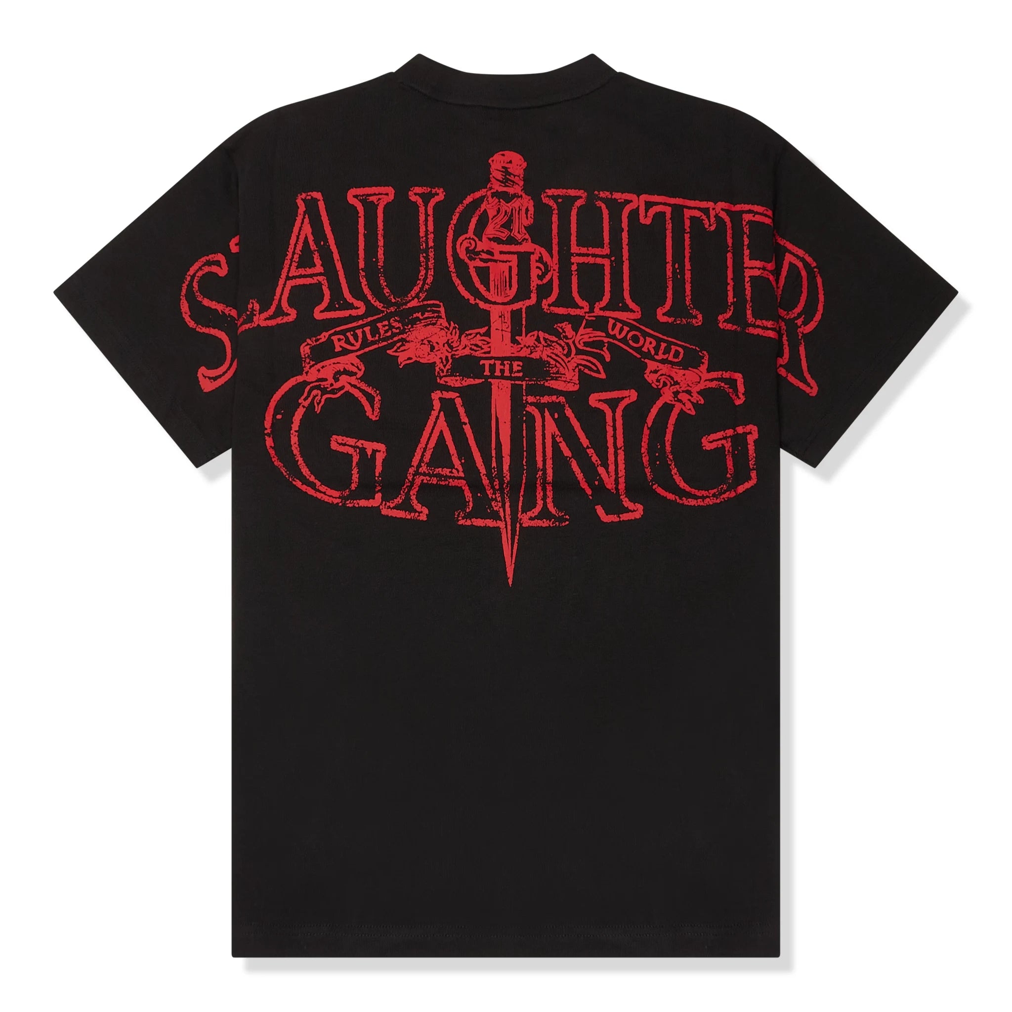 21 Savage Black T-Shirt | Corteiz x Slaughter Gang Official Merch | Streetwear Fashion for Concerts & Hip Hop Events