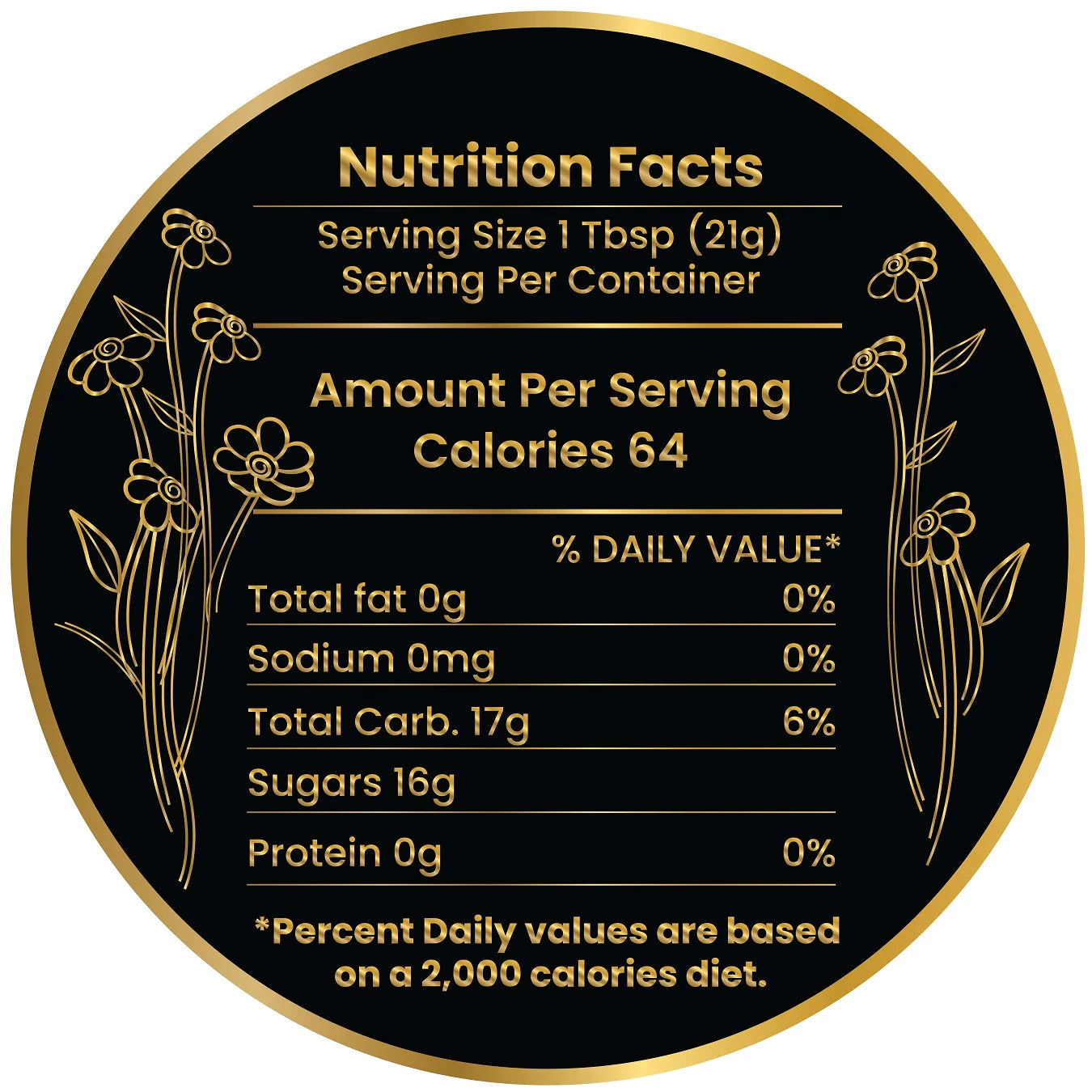 100 Honey Labels with Round Nutritional Facts - Customizable Stickers for Jars, Bottles & Homemade Products - Perfect for Beekeepers, DIY Gifts & Pantry Organization