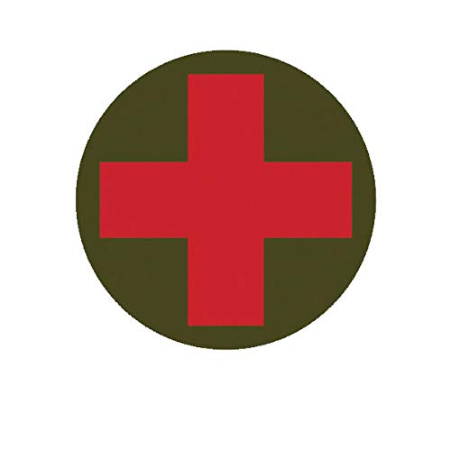 EW Designs Round Combat Medic Cross Vinyl Decal - 5